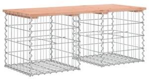 Ławka ogrodowa z gabionem, 103x44x42 cm, lite drewno daglezjowe