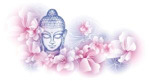 Tapeta Budda z kwiatami sakury