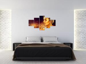 Obraz - Złota Królowa (125x70 cm)
