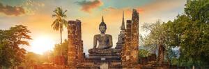 Obraz posąg Buddy w Parku Sukhothai