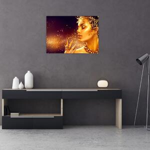 Obraz - Złota Królowa (70x50 cm)