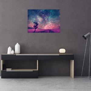 Obraz - Nieziemskie nocne niebo (70x50 cm)