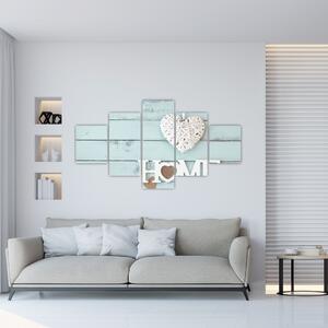 Obraz - I love home (125x70 cm)