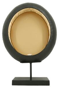 Lesli Living Owalny świecznik w formie jaja na stojaku, 39,5x13x60 cm