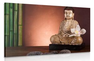 Obraz medytujący Budda