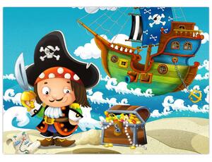 Obraz - Skarb piratów (70x50 cm)