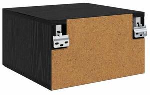 Szafka nocna czarny dÄ b 35 x 35 x 20 cm materiaÅ drewnopochodny