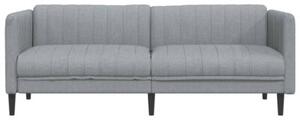 Sofa trzyosobowa, jasnoszara, tkanina