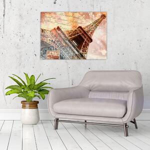 Obraz - Wieża Eiffla w stylu vintage (70x50 cm)
