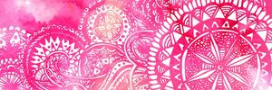 Obraz Mandala różowa akwarela