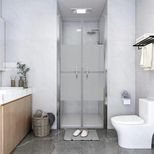 Drzwi prysznicowe, szkło częściowo mrożone, ESG, 81x190 cm