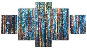 Obraz - Zimowy las (125x70 cm)