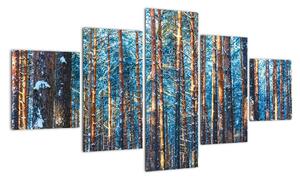 Obraz - Zimowy las (125x70 cm)