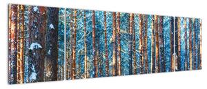 Obraz - Zimowy las (170x50 cm)