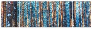 Obraz - Zimowy las (170x50 cm)