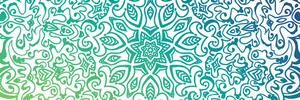 Obraz niebiesko-zielona Mandala
