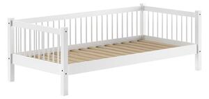 Białe łóżko dziecięce z litego drewna bukowego 90x200 cm Forrest – Vipack