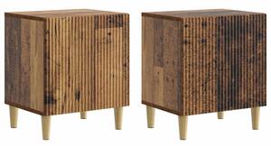 Szafka nocna 2 szt. stare drewno 43 x 34,5 x 50 cm