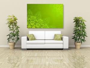 Obraz elementy nowoczesne Mandali w odcieniach zieleni