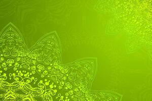 Obraz elementy nowoczesne Mandali w odcieniach zieleni