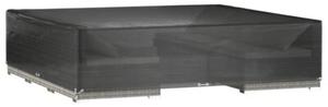 Pokrowce na meble ogrodowe, 2 szt., 16 oczek, 240x240x55 cm