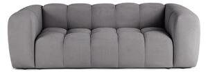 Szara aksamitna sofa 225 cm Cube – Bonami Selection