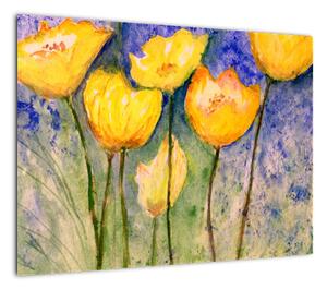 Obraz - Żółte tulipany (70x50 cm)