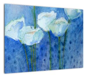 Obraz - Białe tulipany (70x50 cm)