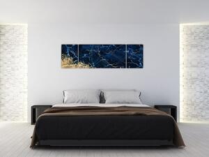 Obraz - Ciemnoniebieski marmur (170x50 cm)