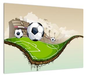 Obraz - Boisko do piłki nożnej (70x50 cm)