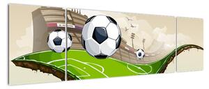 Obraz - Boisko do piłki nożnej (170x50 cm)