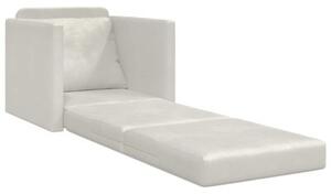 Sofa rozkÅadana z poduszkÄ kremowy 74 x 77 x 81 cm aksamit