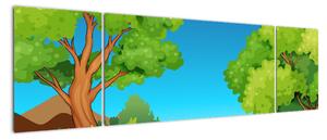 Obraz - Wesołe kaczątka (170x50 cm)