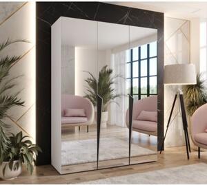 Szafa uchylna otwierana Piano 1 150 wys. 202 cm biaÅy + u. czarny