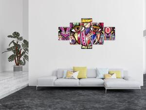 Obraz - Street art - sowa (125x70 cm)