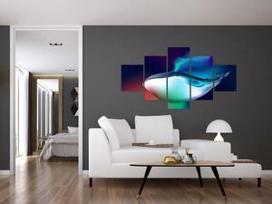 Obraz - Kosmiczny wieloryb (125x70 cm)