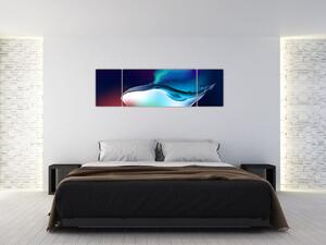 Obraz - Kosmiczny wieloryb (170x50 cm)