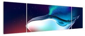 Obraz - Kosmiczny wieloryb (170x50 cm)