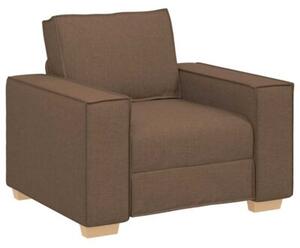 Sofa 3 szt. brÄ zowy tkanina lniana