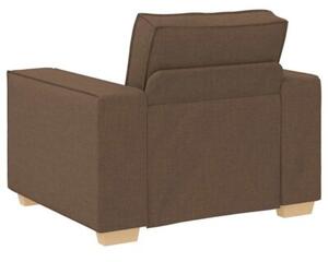 Sofa 3 szt. brÄ zowy tkanina lniana