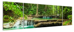 Obraz - Wodospad Erawan w Kanchanaburi, Tajlandia (170x50 cm)