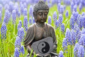 Obraz Budda Yin i Yang