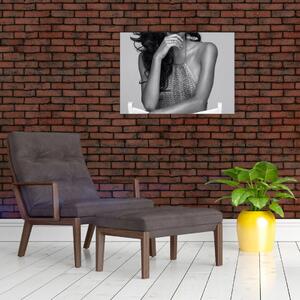 Obraz - Siedząca kobieta (70x50 cm)