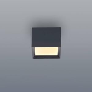 PURE Lampa sufitowa Manhatten, możliwość ściemniania, aluminiowy / szary / cynkowy, przedpokój, aluminium, nowoczesny