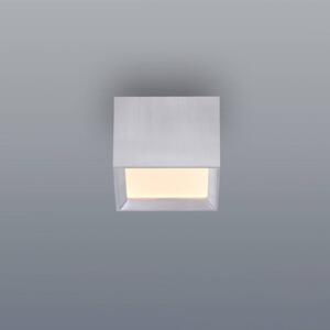 PURE Lampa sufitowa Manhatten, możliwość ściemniania, aluminiowy / szary / cynkowy, przedpokój, aluminium, nowoczesny