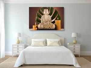Obraz Budda z relaksującą martwą naturą