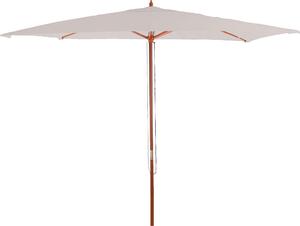 Parasol Florida, parasol ogrodowy, Ø 3m poliester/drewno ~ kremowy