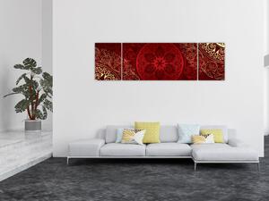 Obraz - Złote mandale (170x50 cm)