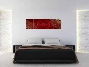 Obraz - Złote mandale (170x50 cm)
