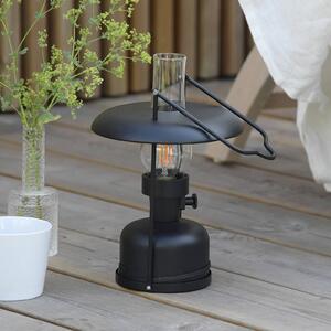Markslöjd Lampa stołowa LED Fanos, możliwość ściemniania, czarny, salon / jadalnia, metal, antyczny